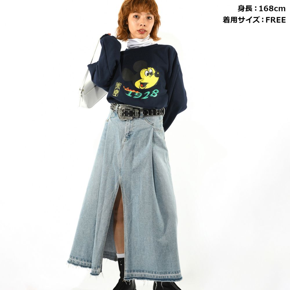 ミッキーマウス チャイニーズアート 米奇 スウェットトップス