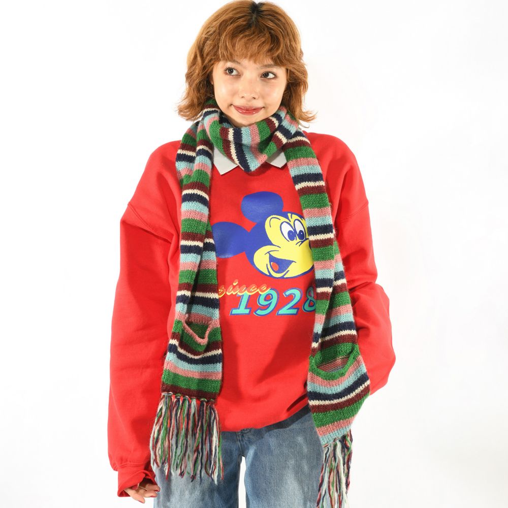 ミッキーマウス チャイニーズアート 米奇 スウェットトップス