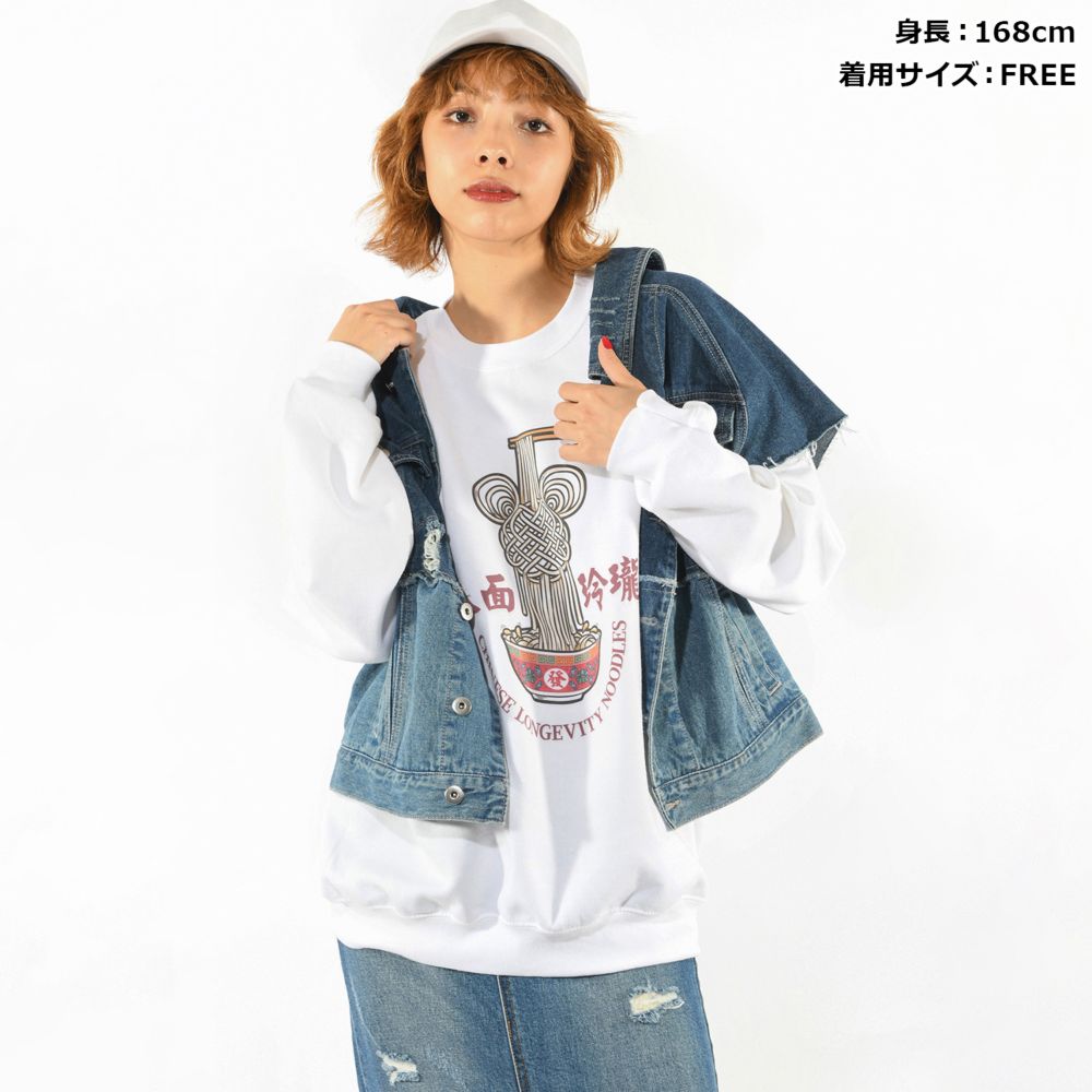 ミッキーマウス チャイニーズアート NOODLE スウェットトップス