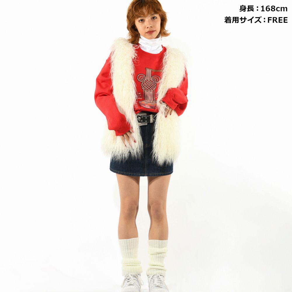 ミッキーマウス チャイニーズアート NOODLE スウェットトップス