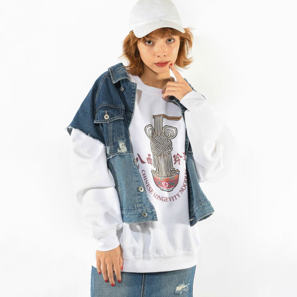 ミッキーマウス チャイニーズアート NOODLE スウェットトップス