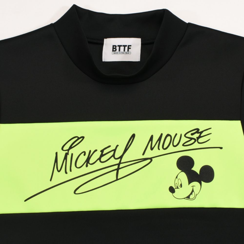 ミッキーマウス モックネックTシャツ
