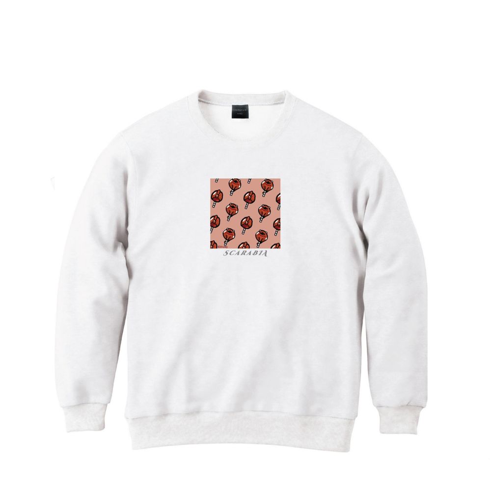 公式 ショップディズニー キャラチョイ ツイステ スカラビア寮 キャンディ総柄スウェット