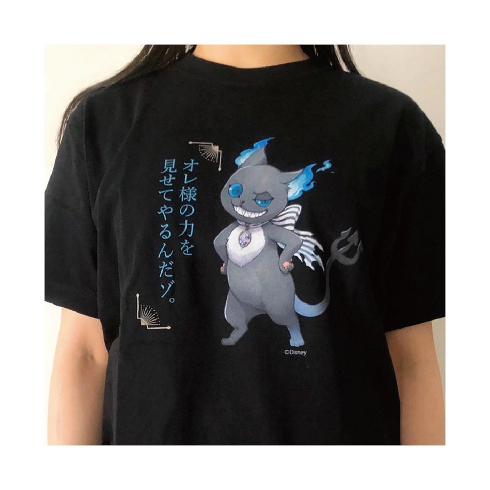 公式 ショップディズニー キャラチョイ ツイステ グリム セリフtシャツ ブラック