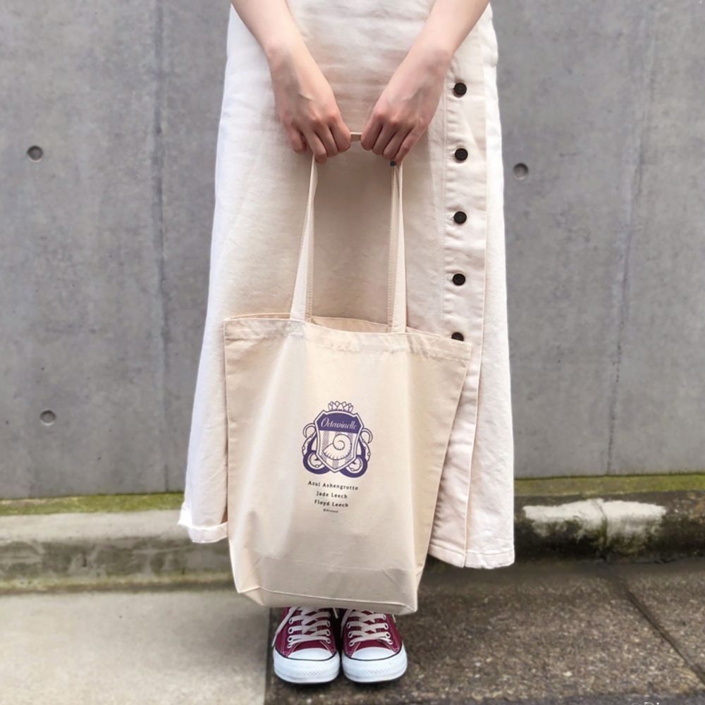 公式 ショップディズニー キャラチョイ ツイステ オクタヴィネル寮 トートバッグ ナチュラルｍ