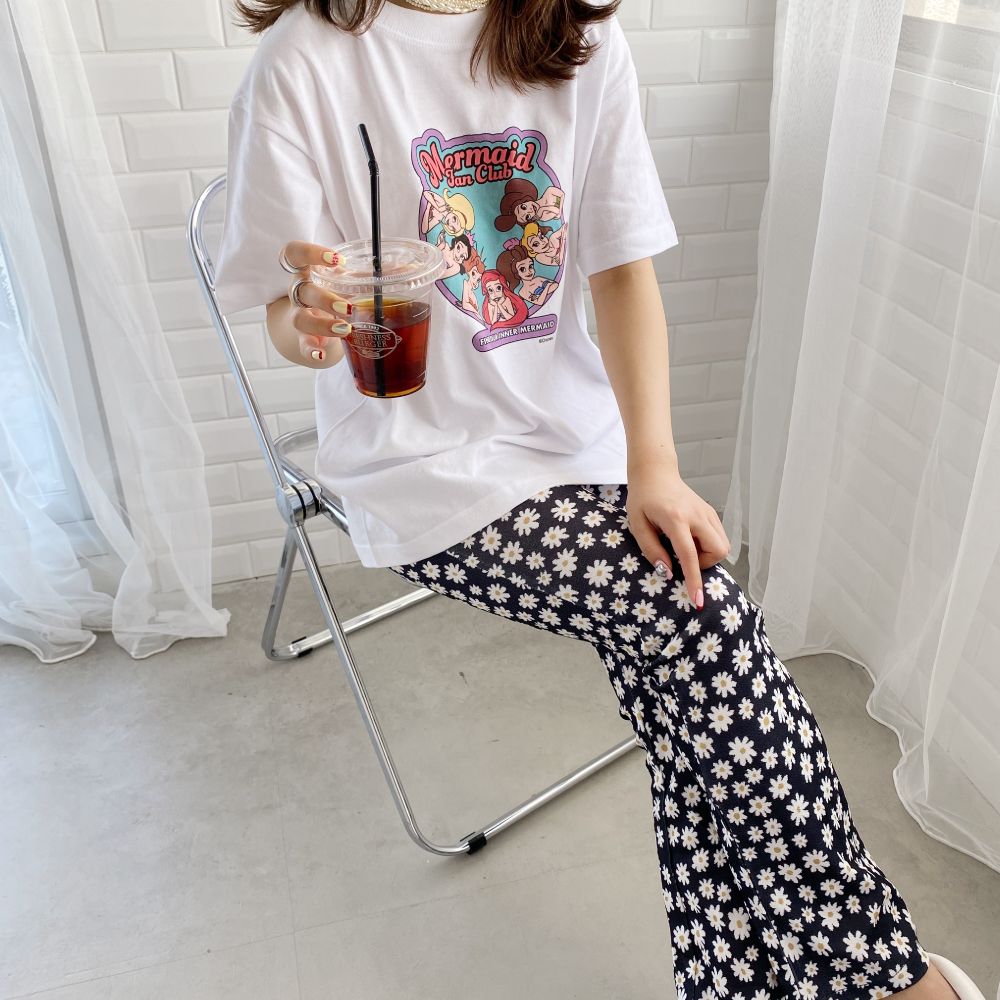 【キャラチョイ】リトル・マーメイド/Mermaid Funclub/Tシャツ/ホワイト