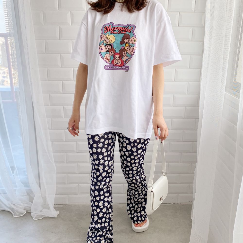 【キャラチョイ】リトル・マーメイド/Mermaid Funclub/Tシャツ/ホワイト