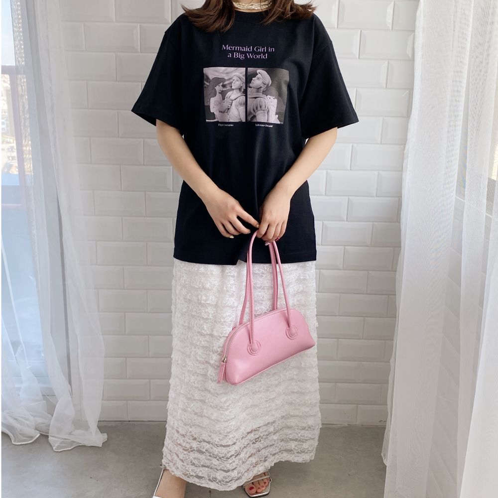 【キャラチョイ】リトル・マーメイド/Little Mermaid/Tシャツ/PHOTO01/Tシャツ/ブラック