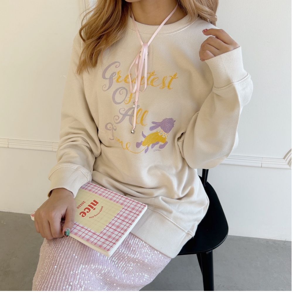 【キャラチョイ】ウイッシュ /8.4ozスウェット/ライトベージュ