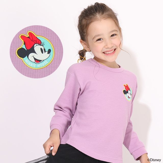 【ベビードール】 通販限定 ディズニー ワッフルロンT 7168K ミニー