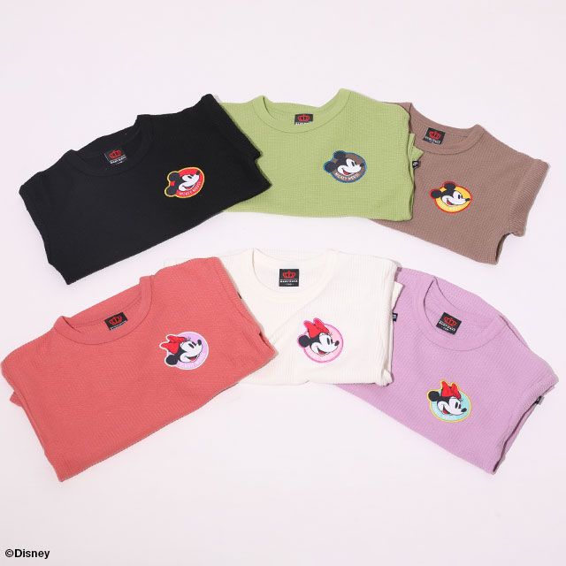 【ベビードール】 通販限定 ディズニー ワッフルロンT 7168K ミニー