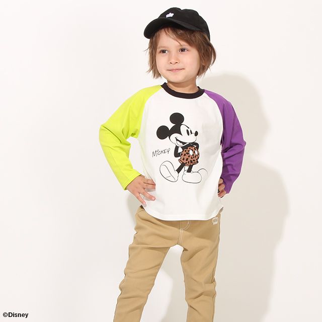 公式 ショップディズニー ベビードール 親子お揃い ディズニー ラグランロンt 7287k