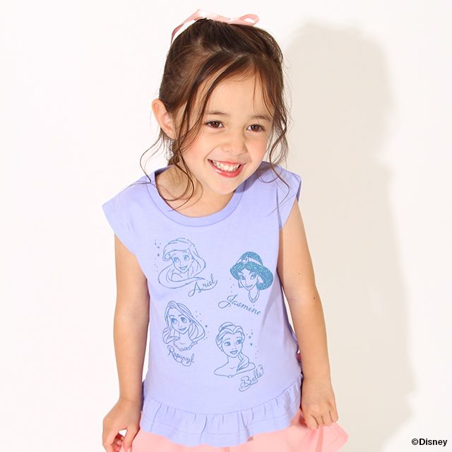 公式 ショップディズニー ディズニー プリンセス裾フリルtシャツ 6867k ラプンツェル