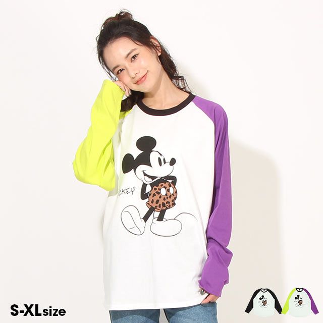 公式 ショップディズニー ベビードール 親子お揃い ディズニー ラグランロンt 7287a