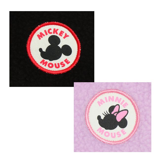 【ベビードール】ミニー リバーシブルアウター 7662K / ベビーサイズ キッズ トップス 長袖 アウター ジャケット ブルゾン ジャンパー 羽織 ボア もこもこ あったか 秋冬