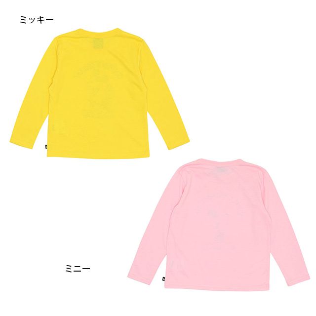 【ベビードール】ミニー プリントロンT 7663K / ベビーサイズ キッズ トップス 長袖 クルーネック 天竺素材