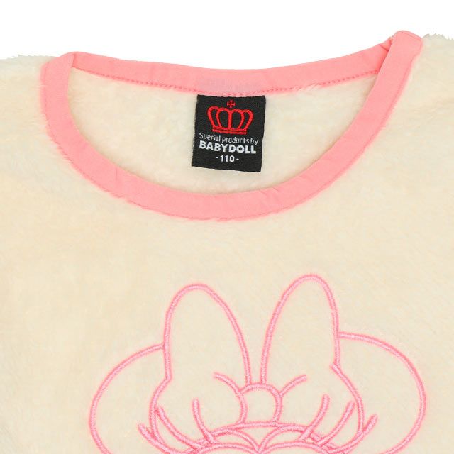 【ベビードール】ミニー 刺繍ボアトレーナー 7672K