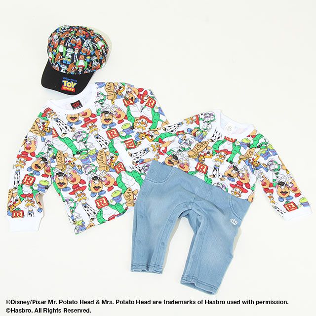 【ベビードール】ディズニー 総柄ロンT 7865K