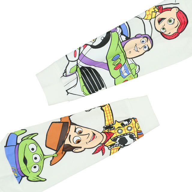 【ベビードール】親子お揃い ディズニー 袖キャラクターロンT 7867K