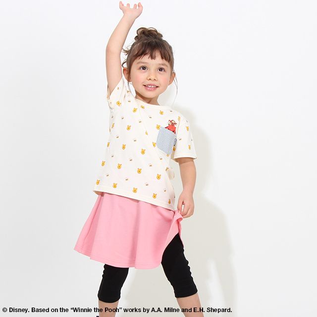 【ベビードール】プー＆ティガー ポケットTシャツ 7878K