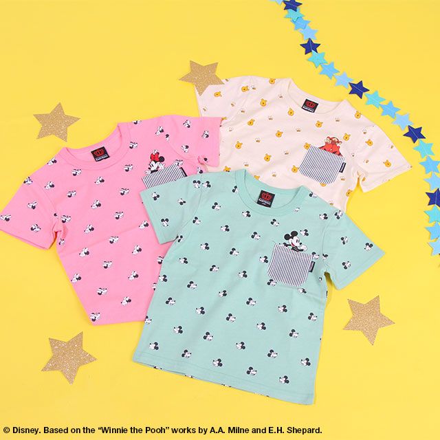 【ベビードール】プー＆ティガー ポケットTシャツ 7878K