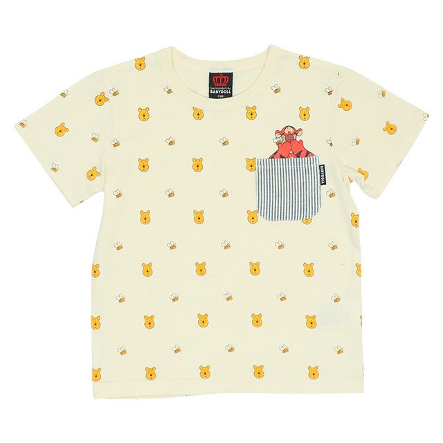 【ベビードール】プー＆ティガー ポケットTシャツ 7878K