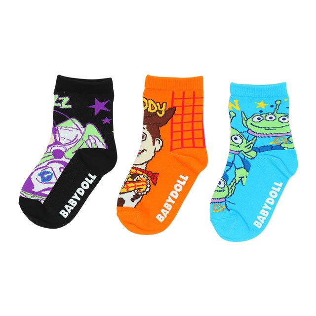 【ベビードール】トイストーリー クルーソックスセット 7895