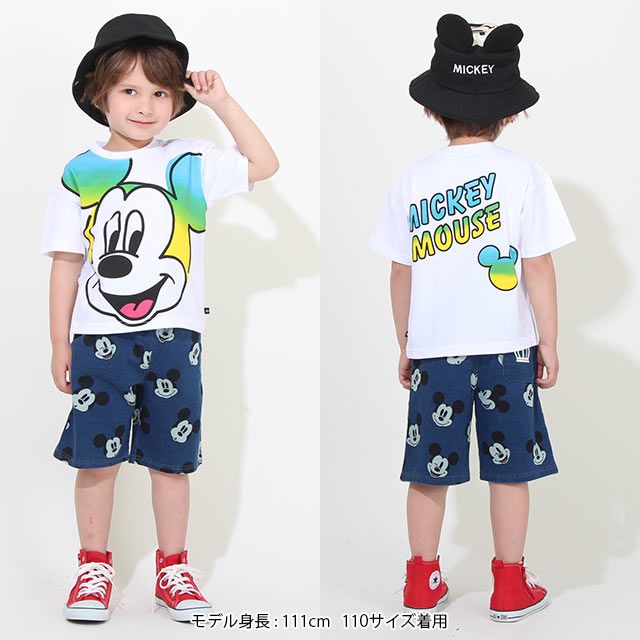 【ベビードール】ミッキー キャラクターハット 7922 / ベビーサイズ キッズ ぼうし 帽子 立体モチーフ ツイル素材