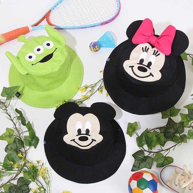 【ベビードール】ミニー キャラクターハット 7922 / ベビーサイズ キッズ ぼうし 帽子 立体モチーフ ツイル素材