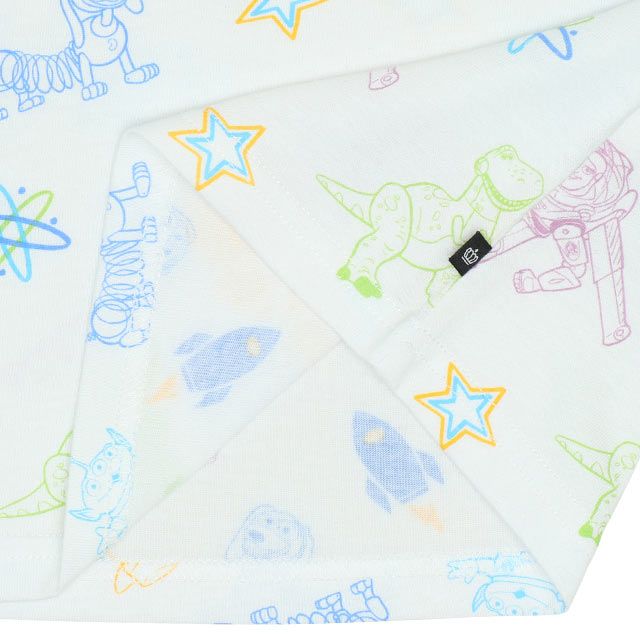 【ベビードール】トイ・ストーリー 総柄ロンT 7970K / キッズ トップス 長袖 天竺素材 バズ・ライトイヤー ウッディ レックス リトルグリーンメン スリンキー