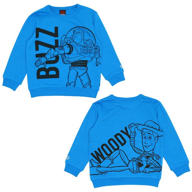 【ベビードール】ウッディ バズ プリントトレーナー 7971K os23 / ベビーサイズ キッズ トップス 長袖 春秋冬