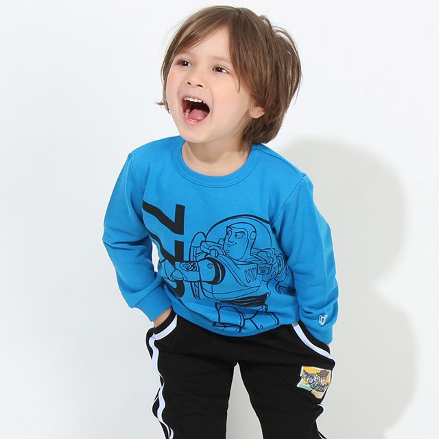 【ベビードール】ウッディ バズ プリントトレーナー 7971K os23 / ベビーサイズ キッズ トップス 長袖 春秋冬