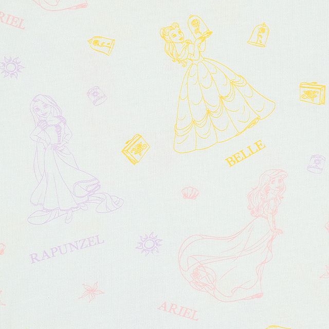 【ベビードール】ベル ラプンツェル アリエル プリンセス 総柄ロンT7973K