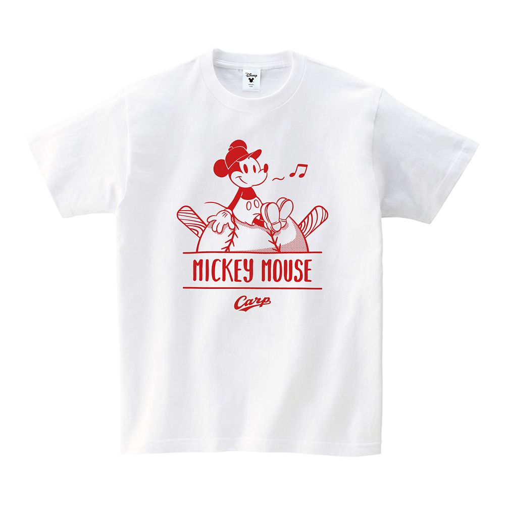 公式 ショップディズニー 広島東洋カープ ミッキーマウス ひとやすみ Tシャツ