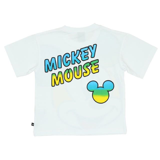 【ベビードール】ミッキー 親子お揃い グラデーションBIGフェイスTシャツ 8016K
