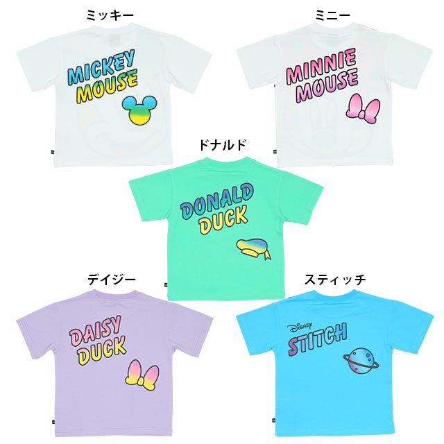【ベビードール】ミニー 親子お揃い グラデーションBIGフェイスTシャツ 8016K