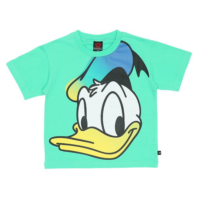 【ベビードール】ドナルド 親子お揃い グラデーションBIGフェイスTシャツ 8016K