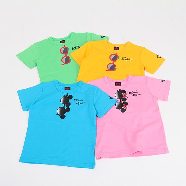 【ベビードール】ミニー 親子お揃い つながるサングラスTシャツ 8019K
