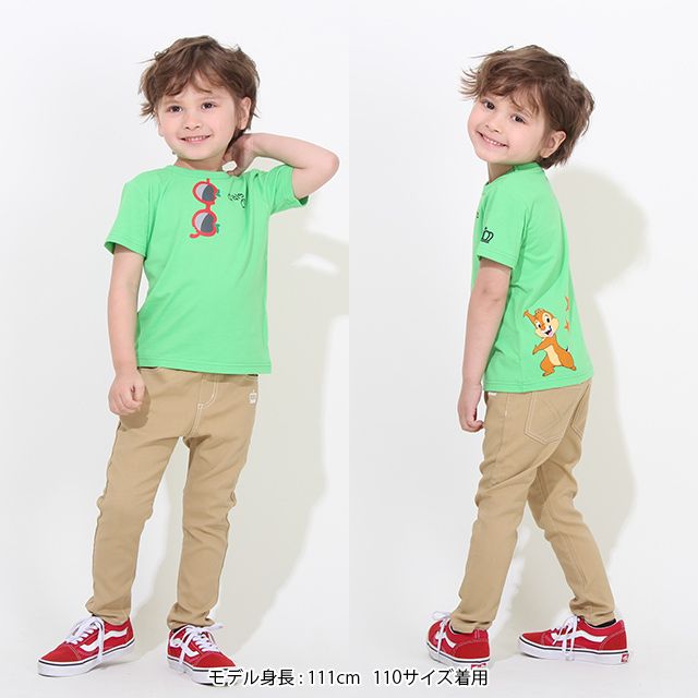 【ベビードール】デール 親子お揃い つながるサングラスTシャツ 8019K