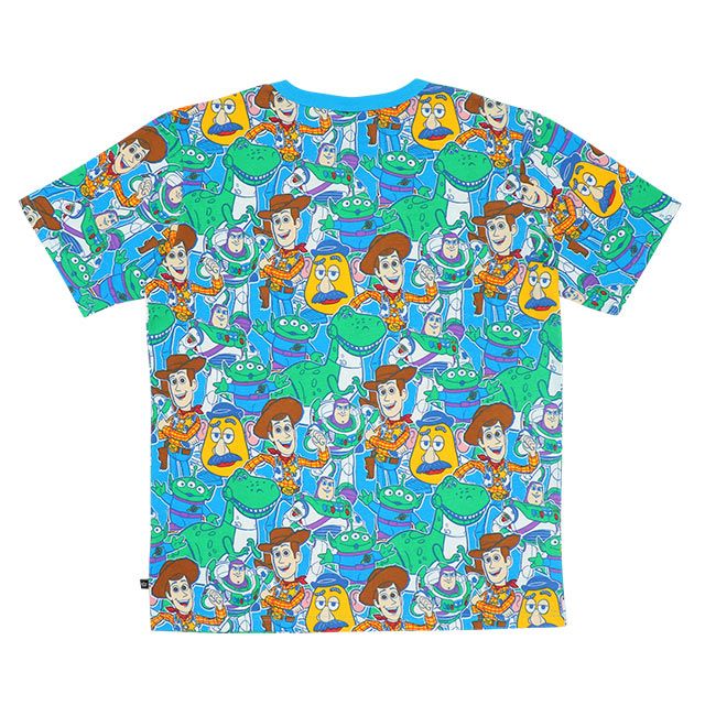 【ベビードール】トイストーリー ブルー 総柄Tシャツ 親子お揃い 8022A