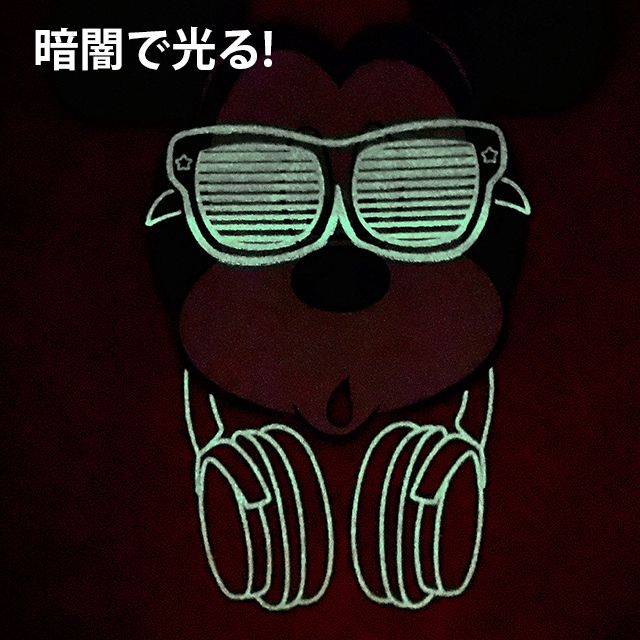 【ベビードール】ミッキー 蓄光Tシャツ 親子お揃い 8024K