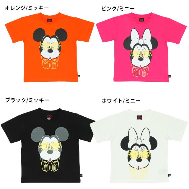 【ベビードール】ミニー 蓄光Tシャツ 親子お揃い 8024K