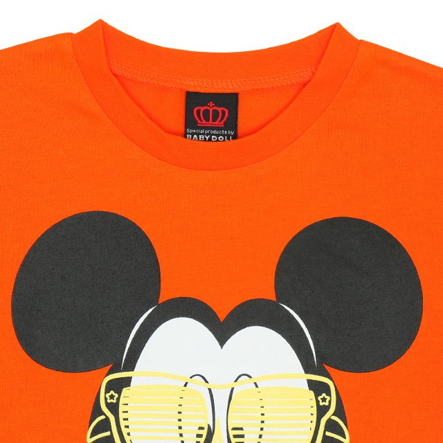 【ベビードール】ミニー 蓄光Tシャツ 親子お揃い 8024K