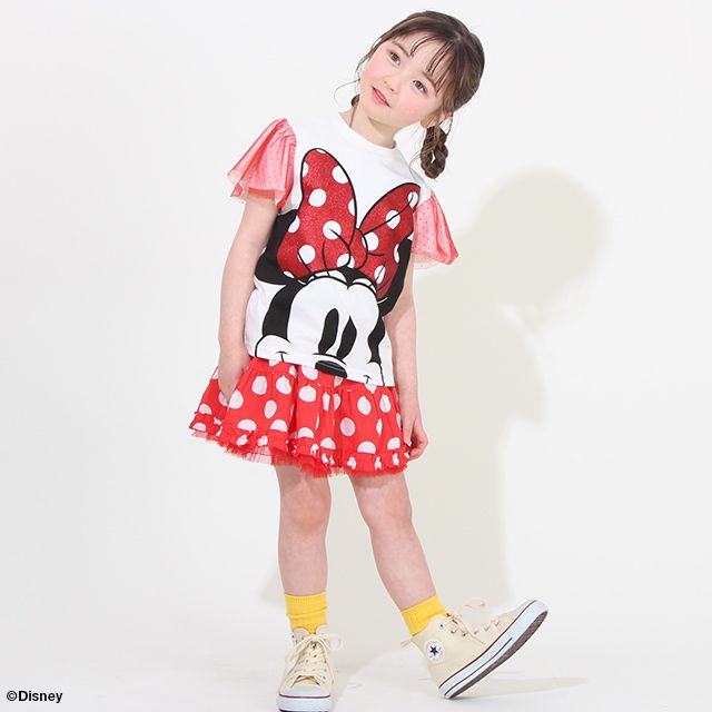 【ベビードール】ミニー 袖チュールTシャツ 8093K