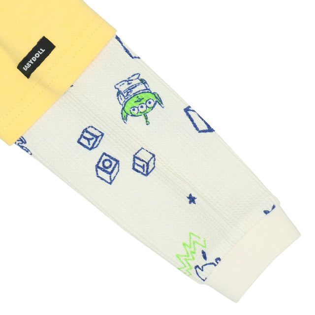 【ベビードール】 ディズニー キャラクターワッフルレイヤードロンパース7058B エイリアン