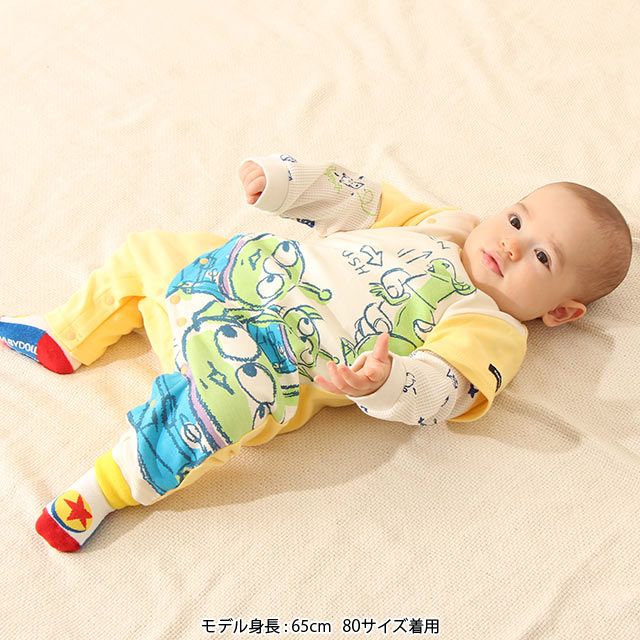 【ベビードール】 ディズニー キャラクターワッフルレイヤードロンパース7058B エイリアン