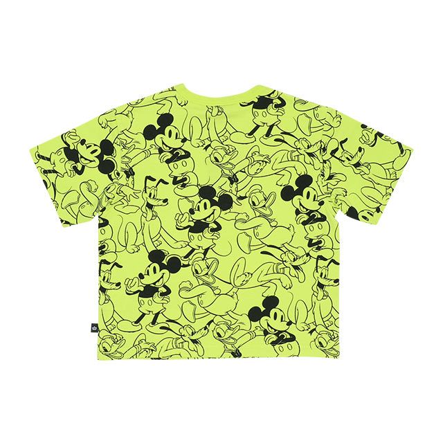 公式 ショップディズニー ベビードール 一部店舗 通販限定 親子お揃い ディズニー 総柄tシャツ 6468k キミドリ ミッキーフレンズ