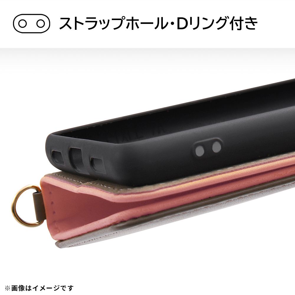 ミニーマウスとローズ 手帳型 ケース Raffine【受注生産】