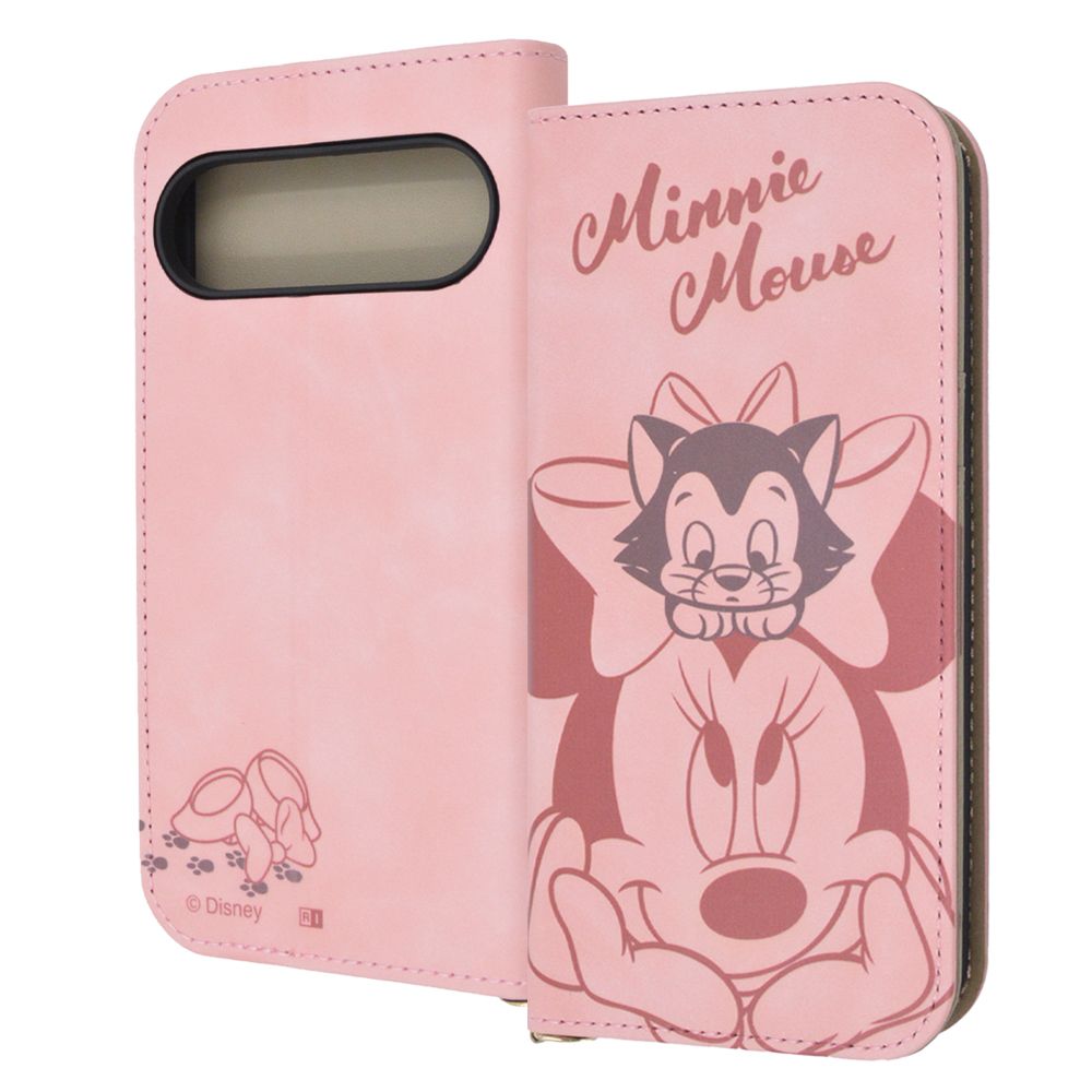 ミニーマウスとフィガロ 手帳型 ケース Raffine【受注生産】