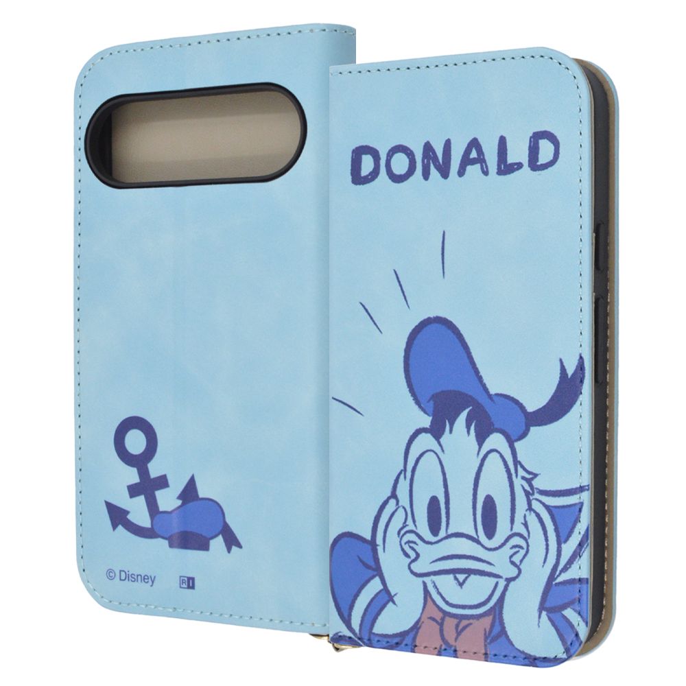 驚くドナルド 耐衝撃 手帳型レザーケース Raffine 【受注生産】